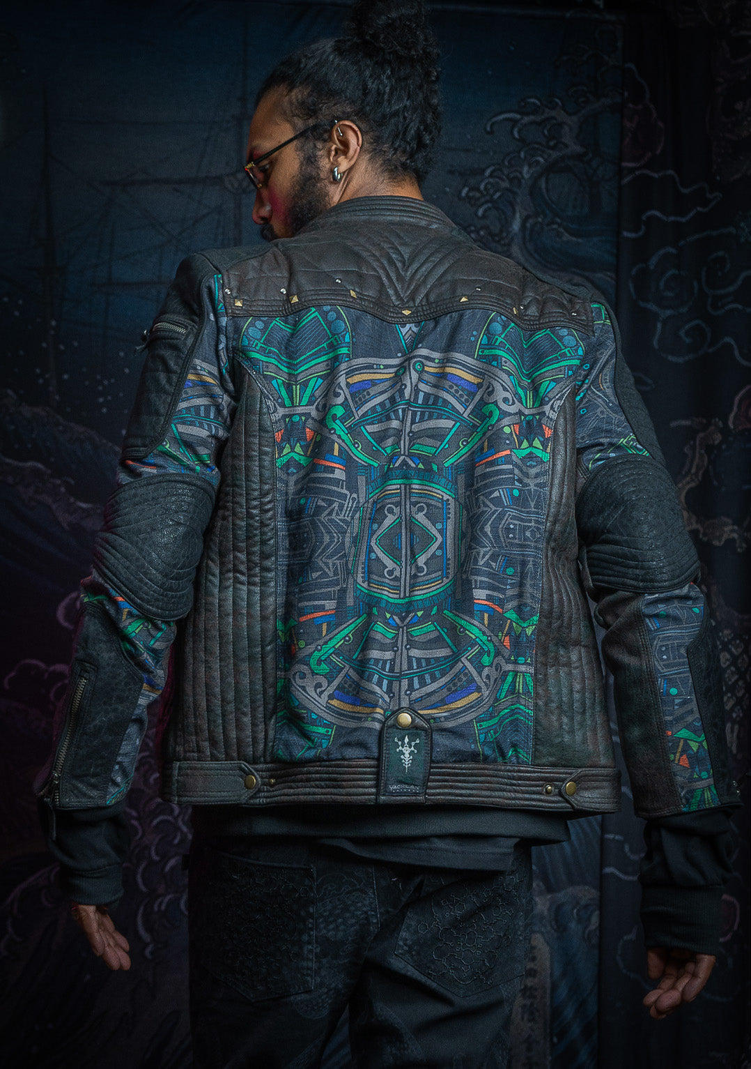 Jacket Men SAMURAI SHAMAN / Fake Leather / Waterproof Linen - POPPYFIELDS